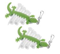 ifundom Porta Tee da Golf con Clip da Cintura in Silicone a Forma di Gecko, Set da 2 Pezzi Riutilizzabile per Borsa e Carrello, Organizer Portatile per Tee e Palline da Golf,