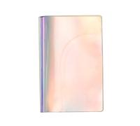 ifundom Portapassaporto Trasparente in Pvc Brillante, Custodia Corta Multifunzionale per Documenti di Viaggio, Porta Carte e Passaporto, Organizer Compatto da Viaggio per Viaggiatori