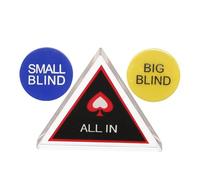ifundom Pulsanti Dealer Poker a Due Livelli in Plastica Marker Big Blind e Small Blind Doppia Faccia Gettoni Gioco Resistenti per Tornei e Feste Accessori Completi per Partite di Carte
