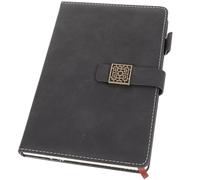 ifundom Quaderno per Scrittori A5 Spesso Copertina in Pu Nero, come Notebook per Studenti e Daily Notebook per Back To School Party in Ufficio o Scuola