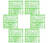 ifundom Righello da Disegno in Plastica e Stencil Geometrici 12 Pezzi Set per Studenti e Pittori Progettazione e Ingegneria Civile