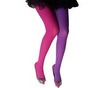 ifundom Rosa Rosso Viola Donne Collant a Figura Intera Collant Bicolore Costume Legging Taglia Libera Due Calze Legging da Donna