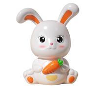 ifundom salvadanaio di coniglio bunny rabbit salvadanaio riutilizzabile banca di risparmio di monete per bambini giocattolo di plastica per conigli io ragazza