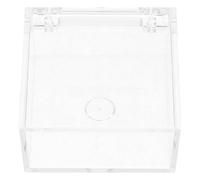 ifundom Scatola in Acrilico Trasparente con Coperchio Quadrata Multiuso per Gioielli e Collezionabili, Facile da Pulire, per Casa e Ufficio