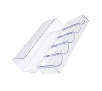 ifundom Scatola per Fiches da Poker Trasparente in Acrilico Scomparti Cassettiera Portatile per Conservazione e Organizzazione di Fiches, come Regalo per Appassionati di Poker