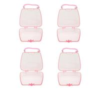 ifundom Scatole Da 4 Pezzi Valigia i figli gadgetic scatoloni toys giocatoli mini giocattoli per ragazze mini arredamento regali per bambini Regali di compleanno per bambini plastica rosa