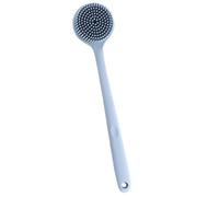ifundom Scrubber in Silicone per Corpo Manico lungo Setole Morbide, Doppia Funzione Esfoliante e Massaggiante, per Cura della Pelle Sotto la Doccia