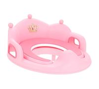 ifundom Sedile Riduttore Wc Per Ragazzo Ragazza Ragazza Ragazzo e Vasino Educativo Antiscivolo Con Cuscino Morbido Rimovibile e Schienale Design Neutro Rosa Adatto Tutti i Toilet Per Toddl