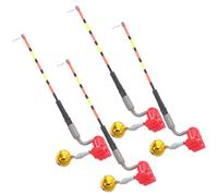 ifundom Segnalatori Acustici e Allarmi Luminosi per Pesca con Esche Artificiali, Allarme Portatile LED ad Alta Sensibilità con Flash Notturno, Set da 4 Pezzi per Pesca su Ghiaccio