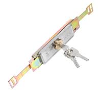 ifundom Serratura Doppio Cilindro Resistente Antiscasso per Porte Scorrevoli e Serrande Avvolgibili in Lega di Zinco Kit Completo per Negozi, Garage e Porte Centrali Stili multipli