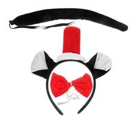 ifundom Set 1 Cerchietto Orecchie da Gatto e Coda per Cosplay, Accessorio Sicuro e Chic per Feste in Maschera e Performance Teatrali