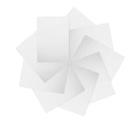 ifundom Set 10 Fogli Trasparenti per Stencil in PVC Resistente 22x14 Cm Libretto Guida per Disegni 3D, Fogli Plastica Riutilizzabili per Tracciatura e Lavori Artigianali Creativi
