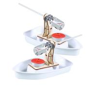 ifundom Set 2 Barche a Vela Giocattolo Fai da Te per Ragazzo Ragazza, Kit Scientifico di Modellismo Educativo Materiali Sicuri e Leggeri, Barche a Vapore Artigianali per Apprendimento