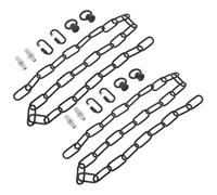 ifundom Set 2 Catene Metalliche Nere 35X09 M per Ponte da Giardino Ganci Catene Sospese per Altalene Fioriere e Lanterne Resistente Antiruggine per Uso Esterno e Decorazione Giardino