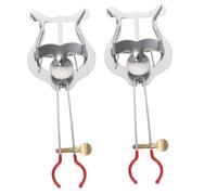ifundom Set 2 Pezzi Fermaglio per Spartiti in Ferro Argento, Porta Spartiti Pratico e Facile da Trasportare per Clarinetto e Tromba