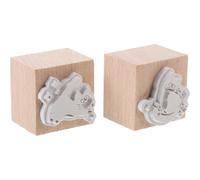 ifundom Set 2 Pezzi Timbri in Legno Retrò Design Animale Carino Timbri per Diario Fai da Te e Artigianato per Album di Ritagli e Decorazioni Creative