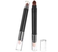 ifundom Set 2pezzi Matita Ombretto Occhi Doppia Punta Nero in Abs Pennello Trucco Occhi per Collezione Personale e Feste
