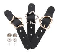 ifundom Set 3 Pezzi Fibbie Staccabili per Gonna Plissettata in Pu e Metallo Nero, Dettagli Delicati e Design Classico per Abbinare Gonne Plissettate a Quadri