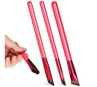 ifundom Set 3 Pezzi Pennelli Sopracciglia Donna in Fibra Artificiale e Legno, Pennello Multifunzione per Disegnare Facilmente Sopracciglia Naturali e Selvagge il Make-up Occhi