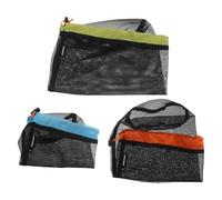 ifundom Set 3 Sacchi a Compressione in Rete Neri per Sacco a Pelo, Giacche e Trapunte, Sacchetti Leggeri Traspiranti per Campeggio, Escursionismo e Zaino in Spalla, Taglie S-m-l