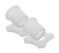 ifundom Set 4 Anelli Antirollio Per Microfono Fosforescenti Accessori in Silicone Per Microfono Senza Fili Manicotti Per Asta Inferiore Compatibili Ktv e Feste