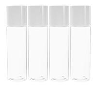 ifundom Set 4 Flaconi da Viaggio 120 Ml Ricaricabili Bottiglie per Articoli da Toeletta Portatili Antiscivolo Contenitori Cosmetici per Viaggi Campeggio e Palestra