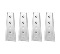 ifundom Set 4 Paia Staffe di Collegamento per Divano Componibile 12 Cm, Connettori in Ferro Zincato Bulloni Conici, Interblocco Mobili per Fissaggio Stabile e Assemblaggio Modulare