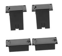 ifundom Set 4 Pezzi Scatole Per Batteria Da 9v in Plastica Per Chitarra e Basso, Custodia Portabatteria Semplice e Resistente, Accessori Per Pickup Musicali