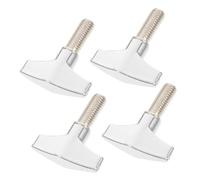 ifundom Set 4 Pezzi Vite Ad Alette Per Batteria e Piatti, Accessori in Lega Di Zinco 7,8mm, Vite Di Fissaggio Multifunzionale Per Kit Batteria, Facile Installazione e Stabilità Per Musicisti