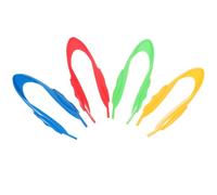 ifundom Set 4 Pinzette in Plastica Colorata, Strumenti per Esperimenti Scientifici e Abilità Motorie Fini, Giocattoli Educativi per Asilo e Attività All’aperto
