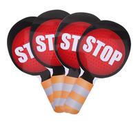 ifundom Set 4 Segnali Stradali Giocattolo Bifacciali per Semaforo Rosso e Verde Portatile e Resistente per Educazione alla Sicurezza Stradale in Aula e Giochi Prescolari