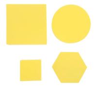ifundom Set 4pezzi Cubi Geometrici in Schiuma Gialla per Accessori Fotografia Prodotti e Makeup, Versatile e Regolabile per Product Staging e Tabletop Displays