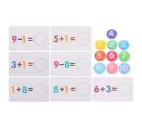ifundom Set Carte Matematiche Interattive in Età Prescolare, Strumenti di Apprendimento della Matematica Colorati e Resistenti per Sviluppo Cognitivo e Attività Didattiche Educative