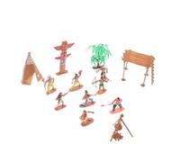 ifundom Set da 1 Pezzo di Modelli di Tribù Primitive in Plastica, Figure di Personaggi Realistici per Giochi di Ruolo e Accessori per Tavolo da Sabbia, Ornamenti Didattici e Scene