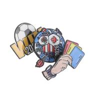 ifundom Set da 3 Spille da Calcio 2026 in Lega Smalto a Goccia, Distintivi da Bavero per Cappelli e Giacche, Accessori Sportivi per Fan e Souvenir Calcistici