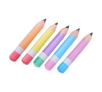 ifundom Set di 5 Matite Gonfiabili in Pvc Design Realistico, Leggere e Facili da Gonfiare, Perfette come Decorazioni Scuola per Feste di Fine Anno e Ritorno a Scuola