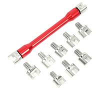 ifundom Set di Chiavi per Raggi Veicoli e Fuoristrada 5,0-6,8 MM | Alluminio e Ferro, 10 Misure Incluse, Scatola Rossa Portatile, per Ruote Veicoli e Bici Fuoristrada