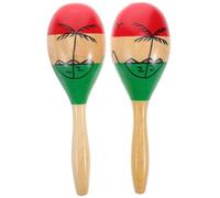 ifundom Set Di Maracas in Legno E Bacchette Ritmiche Strumenti Musicali Educativi Per Bambini Giocattoli Sicuri Per Esercitarsi Nel Ritmo