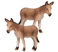 ifundom Set Di Ornamenti A Forma Di Asino - 2 Mini Statuette Di Asino Modelli Di Animali Da Fattoria Perfetti Per Decorare La Casa E Laula