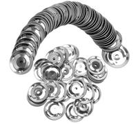 ifundom Set di piatti da 50 pezzi. Piatti A Basso Volume Tamburo Piattini Con Effetto Tintinnio Set Di Piatti Tamburo Silenzioso