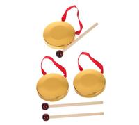 ifundom Set Di Strumenti Gong Multiuso Confezione Da 3 Mini Giocattoli Gong Cinesi Con Mazza Per Larredamento Della Casa Educazione Musicale Per Ragazzi E Ragazze