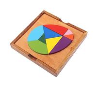 ifundom Set Giocattoli Tangram Colorati per Puzzle in Legno Educativo per l'Apprendimento Precoce Interattivo per Sviluppo e Divertimento
