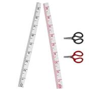 ifundom Set Mini Forbici e Righello per Cucito Casa delle Bambole, Accessori Decorativi in Miniatura Realistici per Micro Paesaggi e Progetti Fai da Te