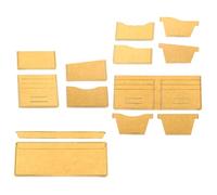 ifundom Set Modelli Stencil per Portafogli in Pelle Acrilico Trasparente, Template per Borse Fai da Te, Strumento Preciso per Artigianato Manuale Design Antispreco, per Appassionati