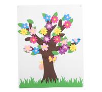 ifundom Set Pannello Storia in Feltro DIY Albero e Fiori per Bambini