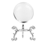 ifundom Sfera Raffinata Supporto Cristallo Metallico di Trasparente Stabile, Decorazione Facile da Curare, Design Modern otemporaneo per Mensole Tavoli Bassi