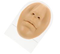 ifundom Simulazione Volto Finto in Silicone per Pratica di Piercing Naso e Bocca con Supporto, Simulazione Umana per Formazione Professionale e Esposizione Didattica
