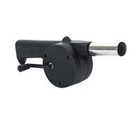 ifundom Soffiatore per Barbecue Manuale a Maniglia in Metallo e Plastica Ventilatore Portatile per Fuoco da Campeggio Accessorio Compatto per Grigliate all'Aperto