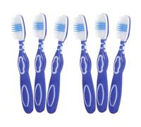 ifundom Spazzolino Manuale da 6 Pezzi Setole Morbide Testina Grande per Pulizia Denti Sensibili in Prigione e Viaggio