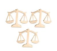 ifundom Spilla da Bavero in Lega Simbolo della Bilancia Spilla Gioiello da Uomo e Donna Accessorio Elegante per Avvocati e Professionisti del Diritto Set da 3 Pezzi Dorati